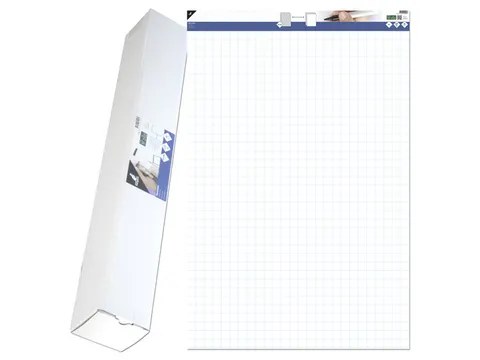 Flipoverpapier Kangaro blanco/ruit 65x100cm microperforatie 50vel doos
