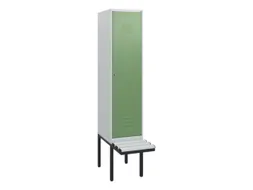 locker met bank,HxBxD 1950x400x815mm,1vak,vak B 400mm,cil.-slot