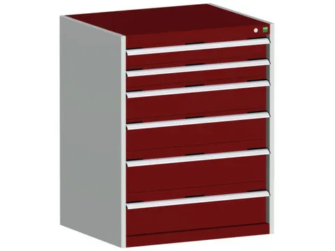 ladekast 1000x800x750mm 6laden zware lasten RAL7035 front RAL3004