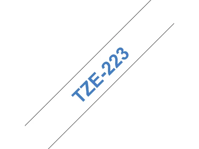 Ruban de lettrage Brother P-Touch TZe-223 standard 9mm bleu sur blanc