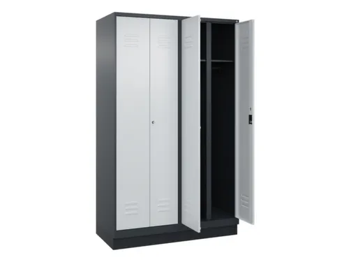 locker voor scheiding van kleding,HxBxD 1950x1200x500mm,4vak