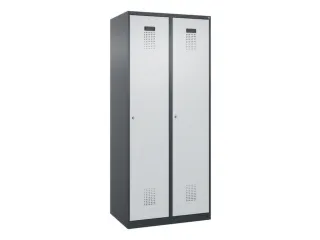 locker,HxBxD 1850x800x500mm,2vak,vak B 400mm,cil.-slot,staand op vloer - 3