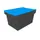 Herbruikbare containers HxLxB 340x610x400mm 58l PP-regeneraat blauw