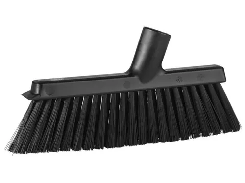 Vikan 31039 stofferbezem met haakse schroefdraad 250mm Zwart