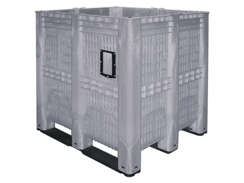 Caisse-palette gros volume PE HxLxl 1250x1300x1150mm 1400l parois/fond