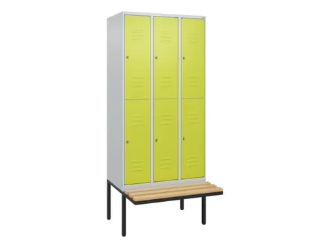 Dubbeldekse dekenkist,HxBxD 2120x900x815mm,3x2vak.,vak B 300mm