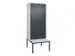 locker met bank,voor scheiding van kleding,HxBxD 2120x800x815mm,2vak