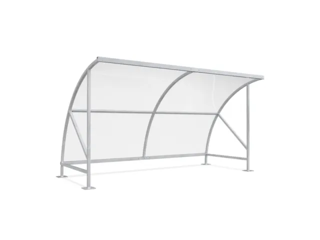 overdekte fietsenstalling,HxBxD 2290x4130x2180mm,dak polycarbonaat