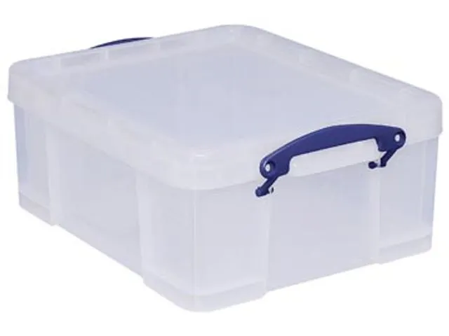 Opbergbox Really Useful 21 liter 450x350x200mm transparant wit
