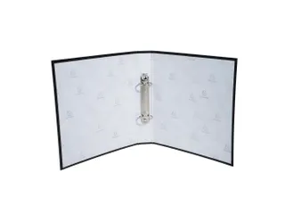 Ringmap harde kaft prolypropyleen 2 ringen 30mm A5 Zwart - 3