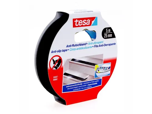 Antisliptape Tesa 55587 25mmx5m zwart