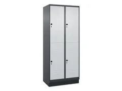 dubbeldekse locker,HxBxD 1950x800x500mm,2x2vak.,vak B 400mm