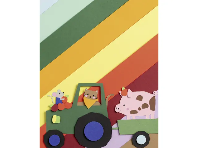 Fotokarton Folia 2-zijdig 24x35cm 300gr Pak à 25vel Assorti