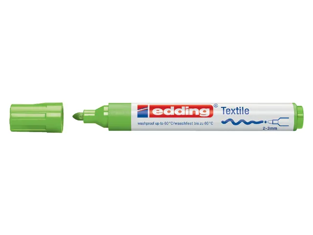 Viltstift edding 4500 textiel rond lichtgroen 2-3mm
