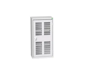 wandkast 1000x525x350mm 2xStalen bodem sokkel Ral 7035 front Ral 7035 - 1