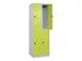 dubbeldekse locker,HxBxD 1850x600x500mm,2x2vak.,vak B 300mm
