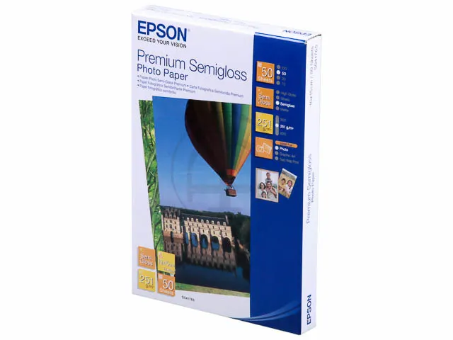 C 13 s 041765 Epson Fotopapier 10x15cm 251 Gram Semi Gloss 50 Vel