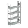 magazijnstelling,grondveld,HxBxD 1850x1056x336mm,vakl. 80kg,4xlegbord