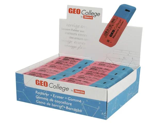 Gum Aristo Geo College rood/blauw