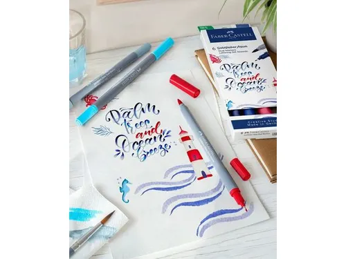 Duo aquarelmarker Goldfaber 245 mangaan blauw
