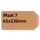 Label Karton Nr 7 200Gr 65X130Mm Chamois
