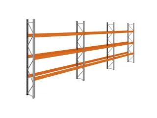 palletstelling,basis+2xaanbouw,HxBxD 3990x11200x750mm,vakl. 3400kg - 1