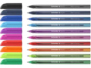 Balpen Schneider Vizz M etui a 10st. ass. kleuren - 2