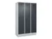 locker voor scheiding van kleding,HxBxD 1950x1200x500mm,3vak