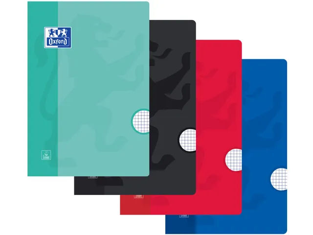 Schrift Oxford school A4 ruit 5mm 120blz assorti