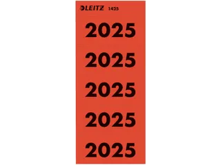 Rugetiket Leitz 2025 rood 100 stuks - 1
