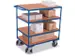 chariot à plateaux,force 500kg,4plateau(x),plateau Lxl 1200x800mm