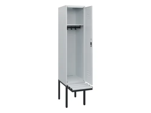 locker met bank,HxBxD 1950x400x815mm,1vak,vak B 400mm,cil.-slot