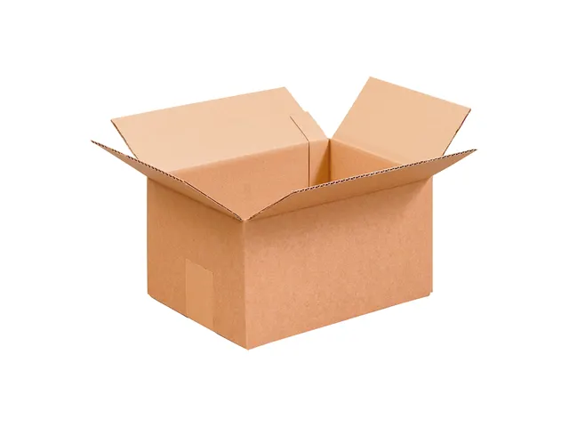 Boîte américaine pliable Simple cannelure B Brun 300x200x200 25pcs