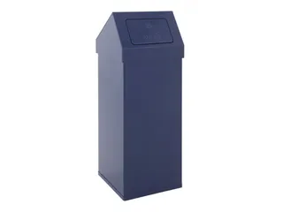 Carro-push Afvalbak Blauw 110 Liter - 1