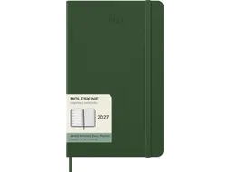 Agenda 2027 Moleskine 12M Weekly 7dag/1pagina large hc myrtle green
