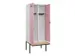 locker met bank,voor scheiding van kleding,HxBxD 2120x800x815mm,2vak
