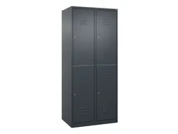 dubbeldekse locker,HxBxD 1850x800x500mm,2x2vak.,vak B 400mm
