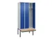locker voor scheiding van kleding,HxBxD 2120x900x815mm,3vak