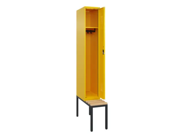 locker met bank,HxBxD 2120x300x815mm,1vak,vak B 300mm,cilinderslot