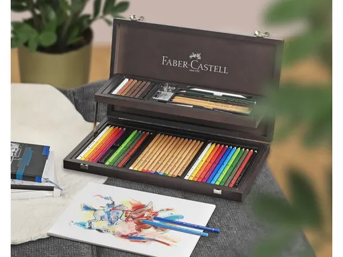 Kleurpotloden Faber-Castell Art&Graphic Compendium mahoniebox