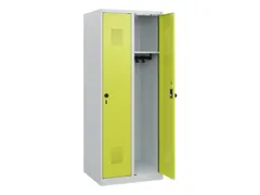 schoollocker,HxBxD 1530x600x500mm,2vak,vak B 300mm,draaigrendel