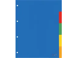 Tabbladen Kangaro A4 4-Gaats A405 5-Delig Assorti Pp