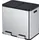 Afvalbak EKO Essential Recycler pedaalemmer 2x22 liter RVS
