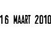 datumstempel Classic Line 5 mm, Nederlands