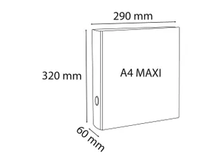 Ringmap PVC A4+ 4D-R 40 mm 3dekaft rood - 5