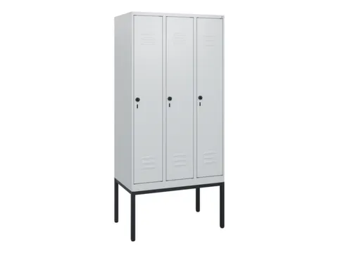 locker,HxBxD 1950x900x500mm,3vak,vak B 300mm,draaigrendel
