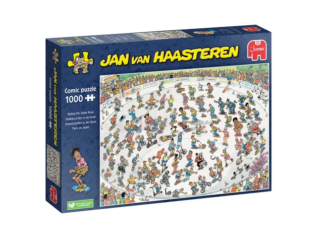 Skateboarden In De Bowl 1000 stukjes puzzel Legpuzzel