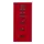 kantoor-ladekast HxBxD 590x279x380mm 8 laden romp kardinaalrood staal