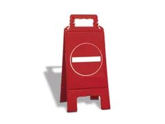 Verbodsbord,Oprit Afgezet,Vloeropsteller,Kunststof,Rood