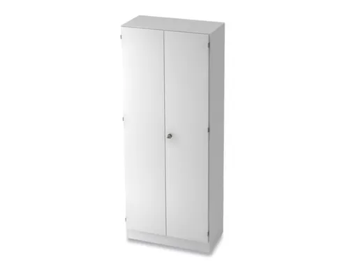 kantoorkast openslaande deuren HxBxD 2000x800x420mm hout wit